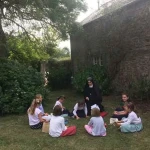 Au Prieuré, avec Sœur Louis-Marie